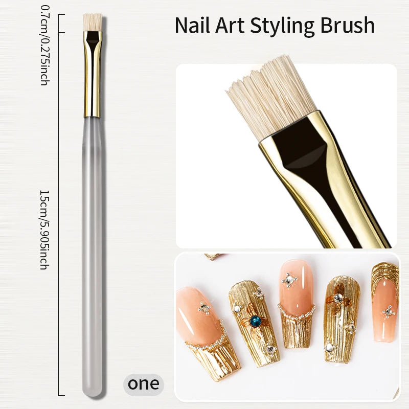 RSNAIL Nail Art Liner Brush - Multifunctional Stripe, Water Ripple & DIY Nail Design Tool
