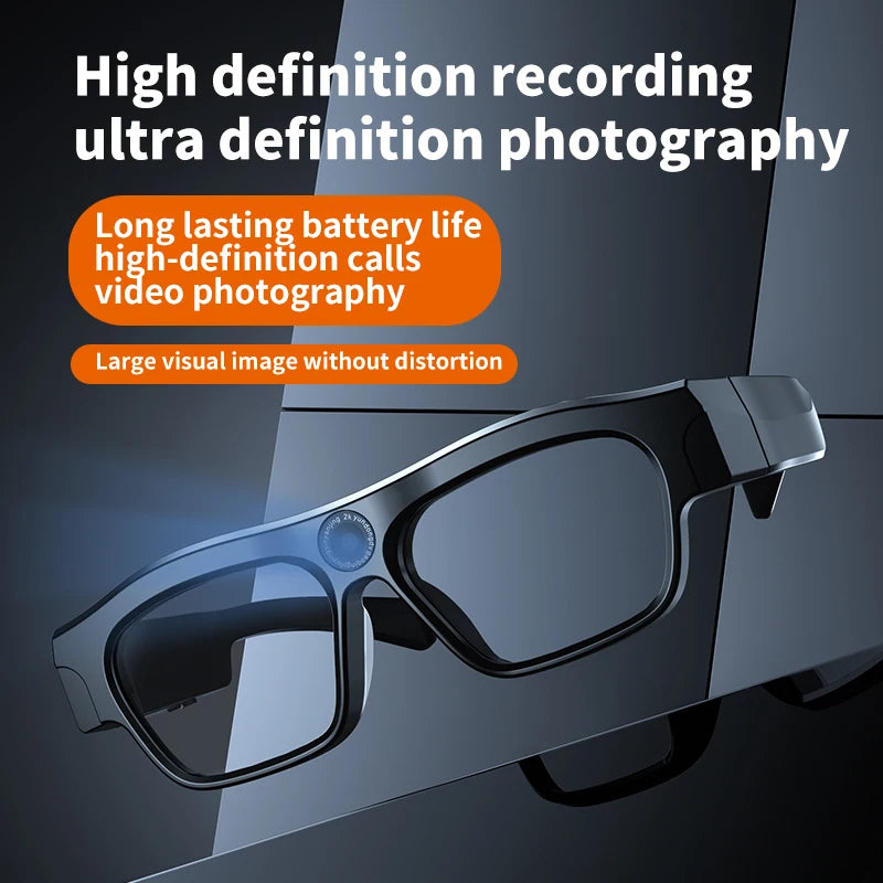 4K Bluetooth HD Video Glasses – Mini Smart Camera for Driving, Cycling, Wireless Music, and Hands-Free Calls