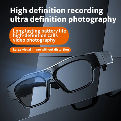 4K Bluetooth HD Video Glasses – Mini Smart Camera for Driving, Cycling, Wireless Music, and Hands-Free Calls
