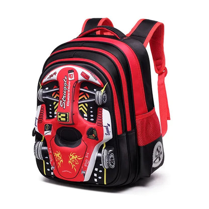 Waterproof 3D Kids Backpack - Lightweight Preschool & Kindergarten School Bag for Boys and Girls