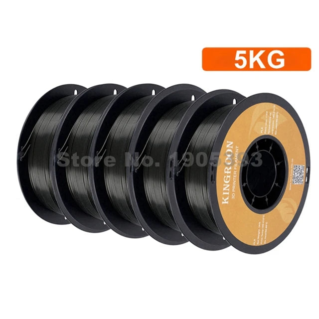 KINGROON PETG 3D Printer Filament 1.75mm – 5KG/10KG Mix Color Rolls for FDM 3D Printing (1kg/roll)