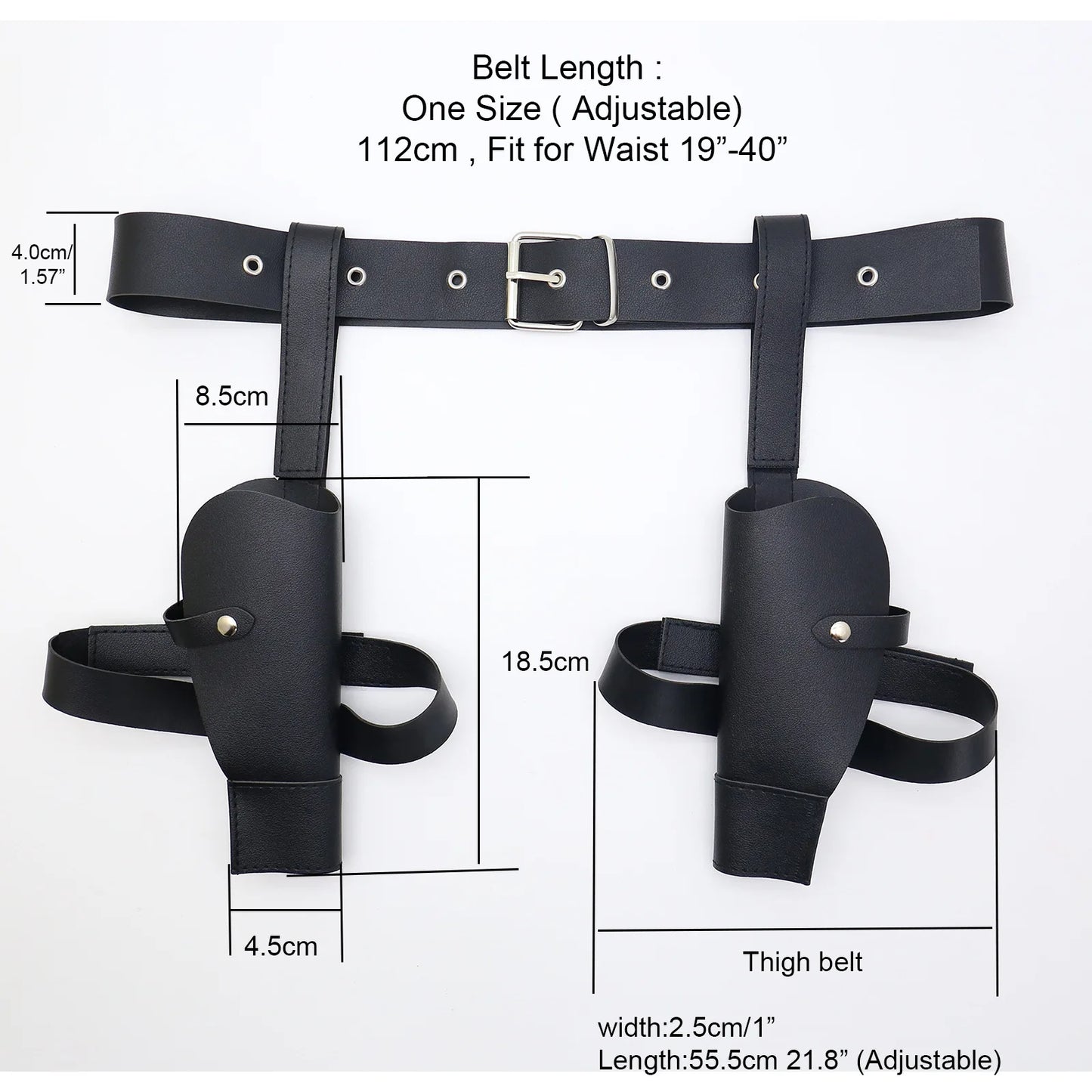Ancient Tombs Lara Gun Holster Belt – Women’s Western Denim Cosplay Belt for Role-Playing & Costume Guns Holder