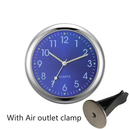Luminous Car Clock - Mini Auto Stick-On Digital Watch for Cars, 40mm & 43mm Quartz Mechanic Ornament