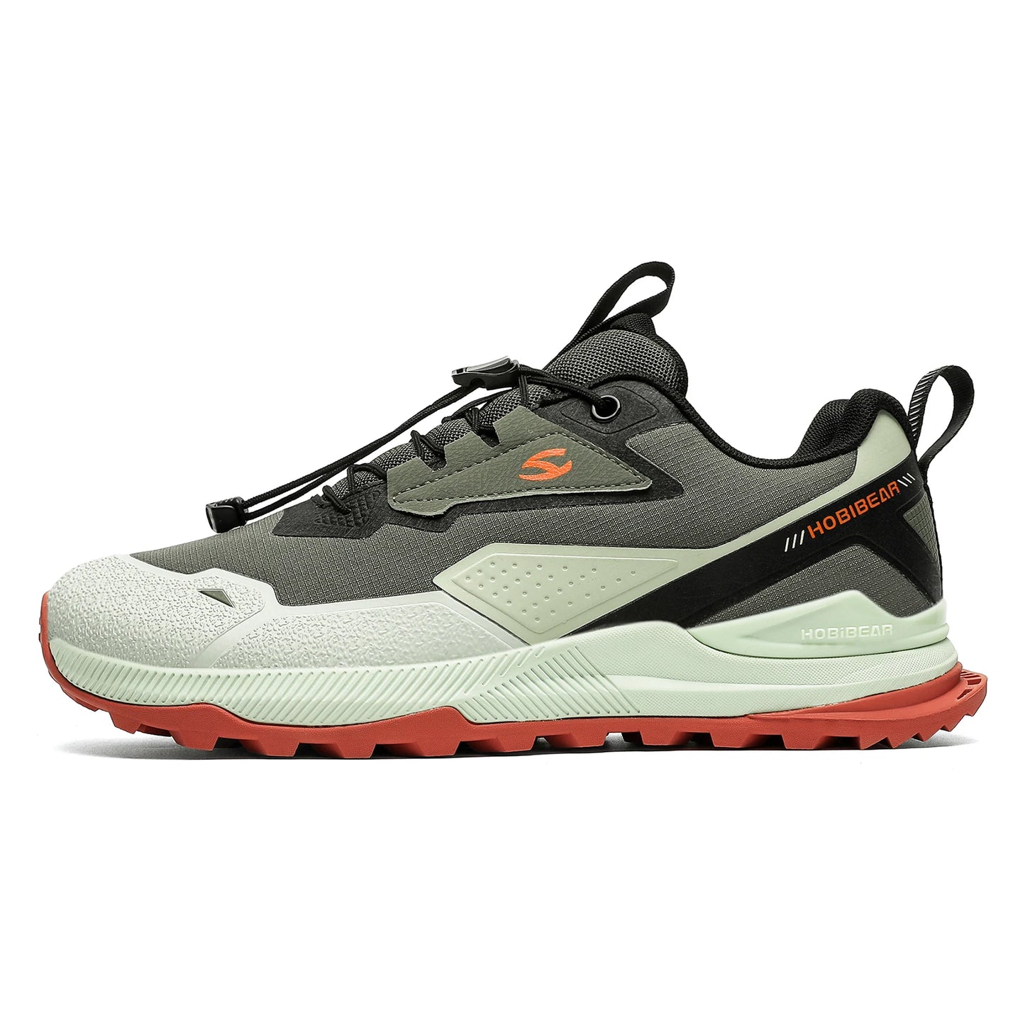 HOBIBEAR Hiking & Walking Shoes — Men’s & Women’s Non-Slip Elastic Band Sneakers, Comfortable Outdoor Running Shoes