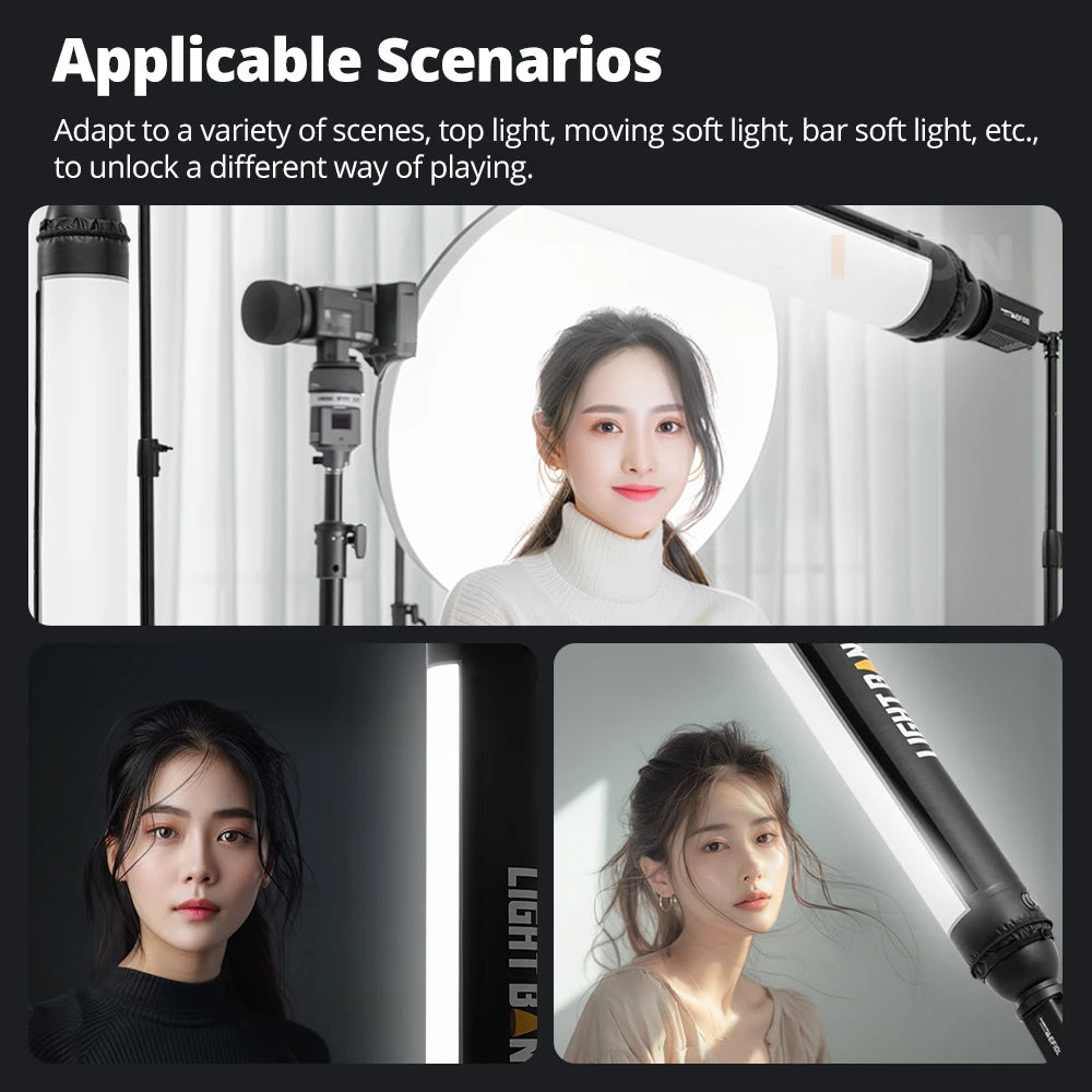 Flynoodle Air Tube Inflatable Softbox - Video Light Diffuser for Aputure, Nanlite, Godox, ZHIYUN & COLBOR