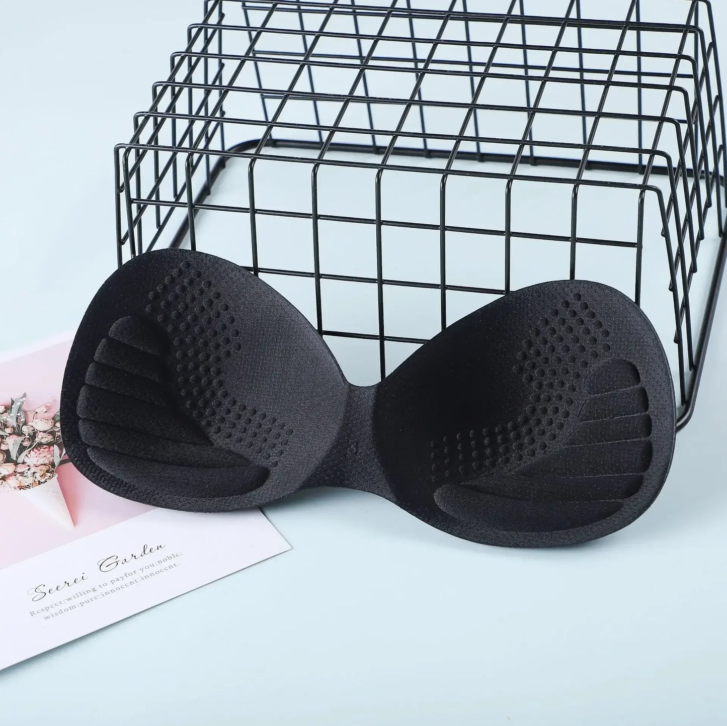 Thick Invisible Removable Push-Up Bra Pads – Latex Swimwear Inserts for Women, Chest Foam Cups