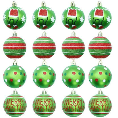12PCS 6cm Christmas Ball Ornament Set – Festive Decorations for Tree, New Year, Wedding & Spring Festival Party Scenes