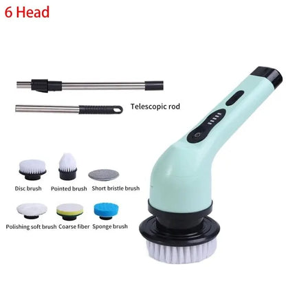 Wireless Electric Cleaning Brush – Multifunctional Rotating Brush for Bathroom, Window, Kitchen & Automotive