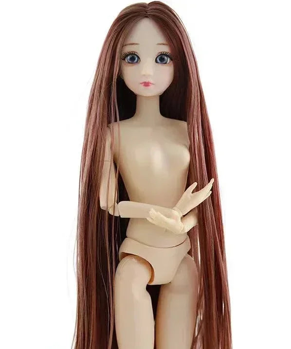 30cm BJD Doll 12-Joint 1/6 Girl Toy — Dress, 3D Eyes, Clothes & Shoes, Kids Gift for Girls