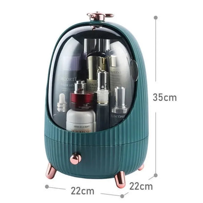 Acrylic Cosmetic Storage Box - Makeup Brush Holder, Lipstick Organizer, and Skin Care Products Display Cabinet for Your Dressing Table or Vanity