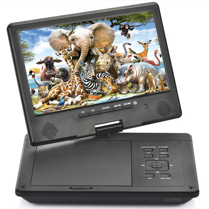 12.5" Portable HD DVD Player – Wireless Bluetooth, Full-Format Support, In-Car & Home CD Player