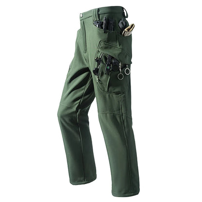 Men’s Fleece Softshell Cargo Pants M–5XL – Winter Outdoor Hiking, Fishing, Climbing & Camping Tactical Trousers