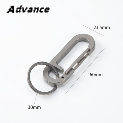 Titanium Alloy Key Ring - Multifunctional Outdoor EDC Keychain Buckle Tool Accessory