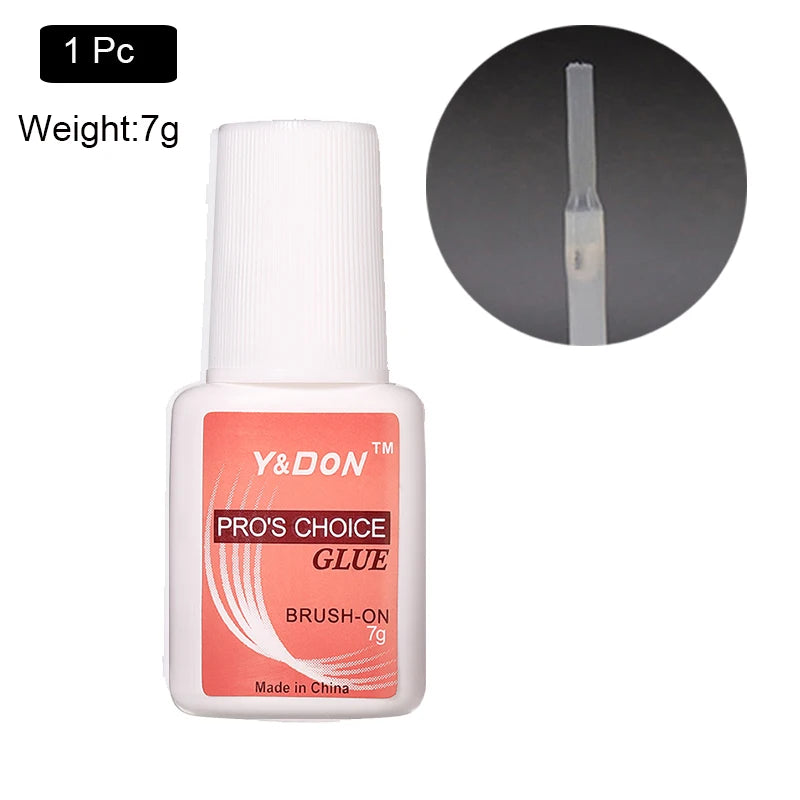 10g Fast Drying Nail Glue - Adhesive for False Nails, Glitter, Acrylic, Rhinestone Decoration, and Nail Extensions