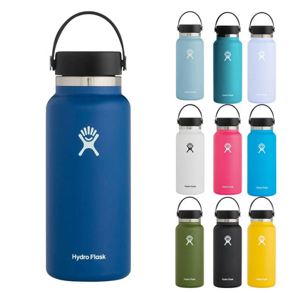 New 32oz Stainless Steel Insulated Water Cup – Leak-Proof Office Mug with Handle & Soft Cover