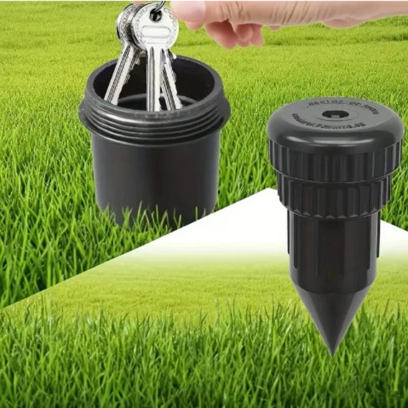 Garden Key Hider – Realistic Underground Watering Can Key Safe, Durable Plastic Outdoor Security, No Battery Needed