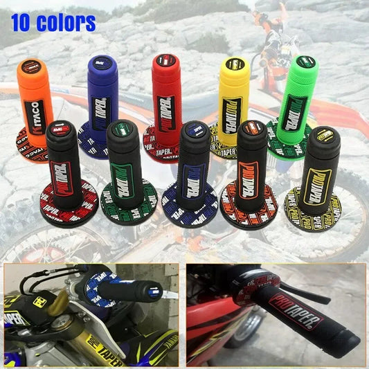 7/8" Motorcycle Handlebar Grip Gel Brake Handles – Rubber Grips for CRF, EXC, YZF, Protaper Dirt & Pit Bikes