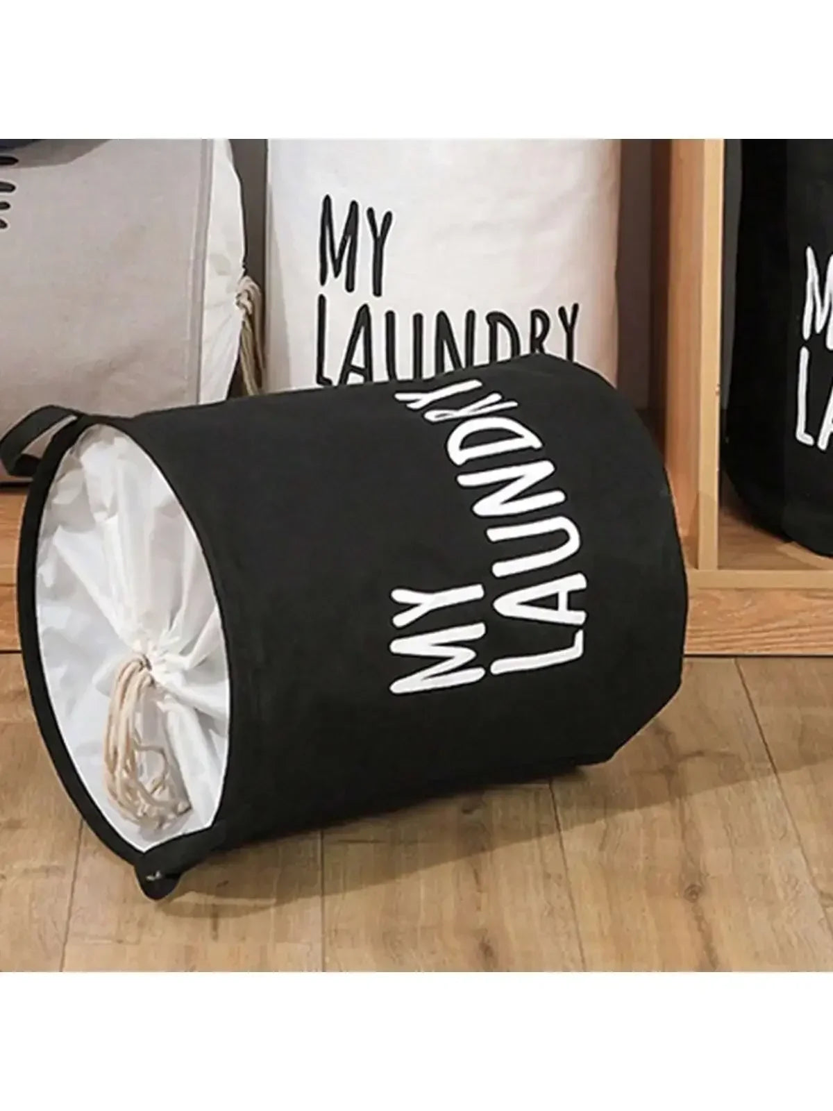 Cotton & Linen Foldable Laundry Basket — Waterproof Household Storage for Clothes, Toys, and Laundry Supplies