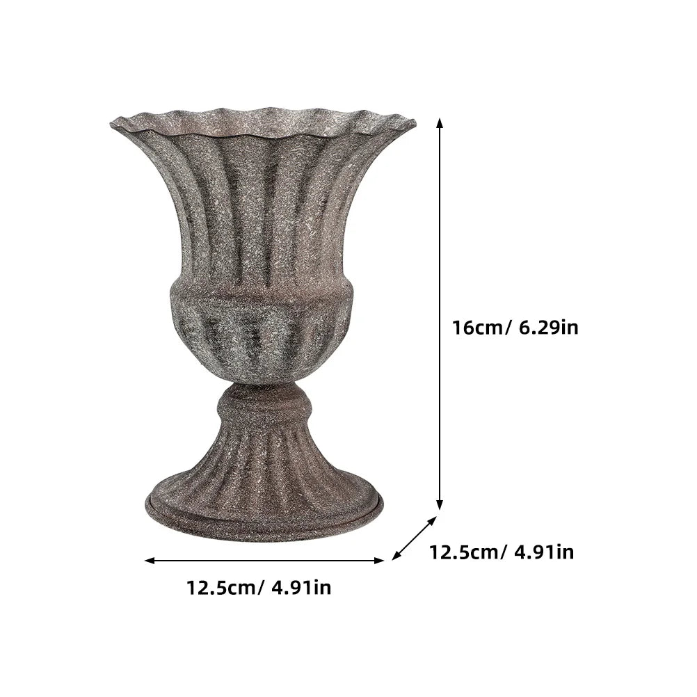 Metal Cemetery Vase – Grave Flower Holder for Headstones, Fresh or Artificial Flowers, Tombstone Marker for Memorials and Sympathy