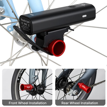 Bicycle Headlight Bracket with M5 Bolt - Aluminum Alloy Bike Light Mount Holder for Cycling