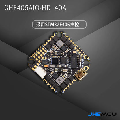 JHEMCU GHF405AIO-HD 40A Flight Controller — F405 F4 with Built-in OSD & Blheli-S ESC, 2-6S LiPo for FPV Toothpick Racing Drone