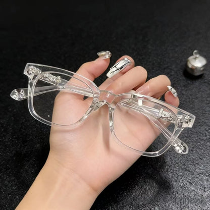 Fashionable Retro Anti Blue Light Glasses for Men & Women – European & American Style Lightweight Computer Eyewear with Blue Light Protection