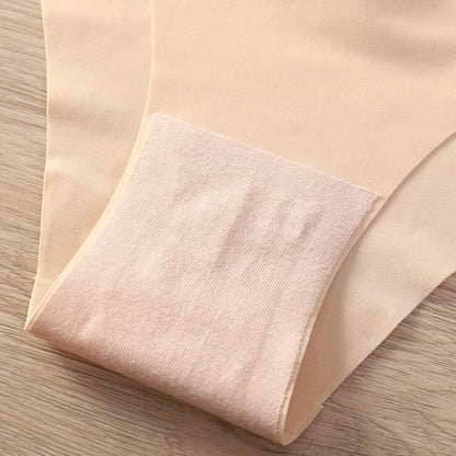 4 Pack Seamless No Show Thongs for Women – V-Waist Stretch, Breathable Sexy Underwear Panties