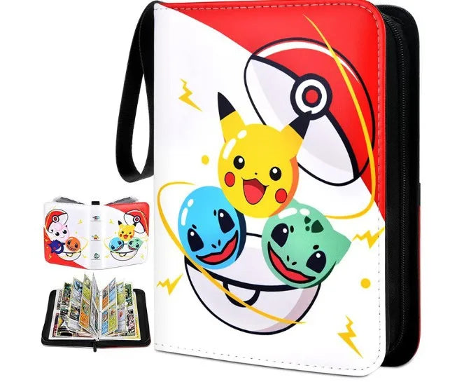 NEW Pokémon Card Album — 400pcs Binder Zipper PU Leather Storage Book for Anime Card Game Collection