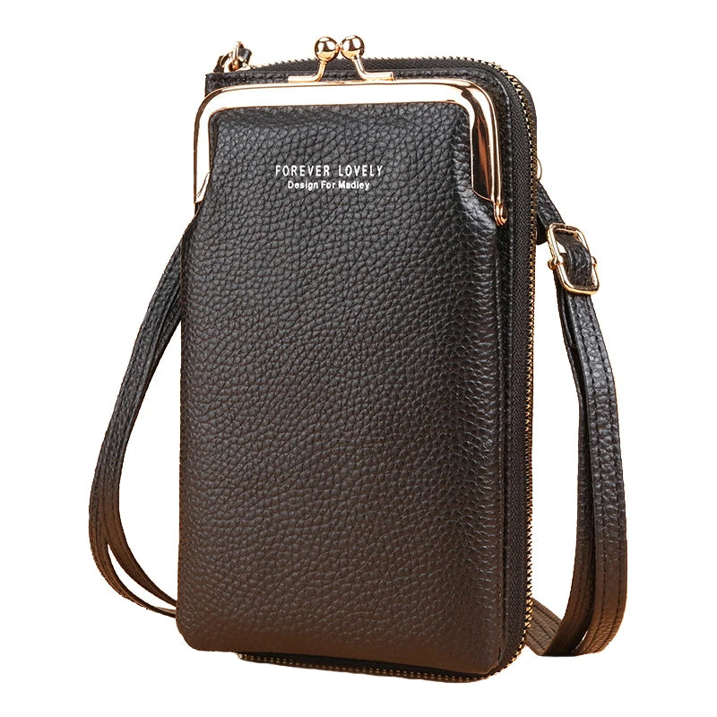 Long Women’s PU Leather Wallet – Double Zipper Tassel Clutch with Coin Purse & Card Holder