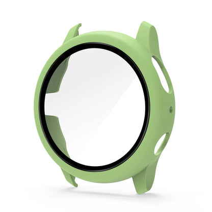 Samsung Galaxy Watch Active 2 Protective Case - Full Coverage Bumper with Tempered Glass Screen Protector for 40mm & 44mm