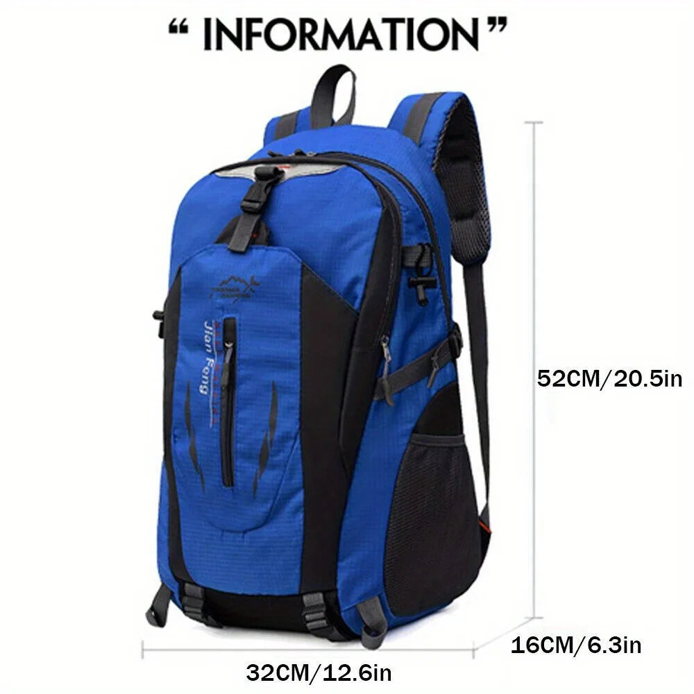 Men's Outdoor Hiking Backpack - Large Capacity, Lightweight, Waterproof Travel and Mountaineering Bag