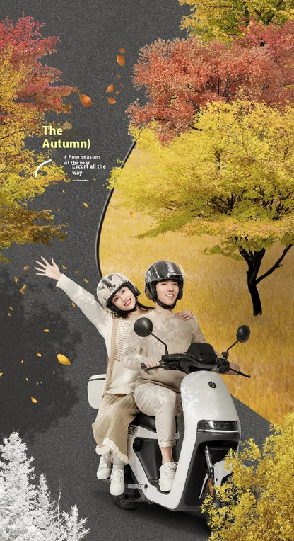 2024 New Motorcycle & Electric Car Helmet – Men’s & Women’s Safety Helmet with Anti-Fog Double Lens, Four Seasons Universal