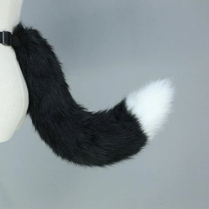 Fluffy Cat Tail - Soft Faux Fur Adjustable Cosplay Costume Accessory