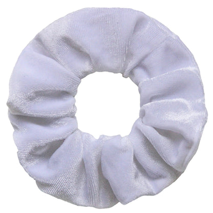 10/6/1Pcs Velvet Hair Scrunchies Set for Women – Solid Color Elastic Ponytail Hair Bands & Headband Accessories (Black Pack)