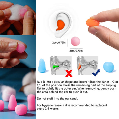 Silicone Swimming Earplugs – 12 Capsules/Box, Soft Waterproof Ear Protection