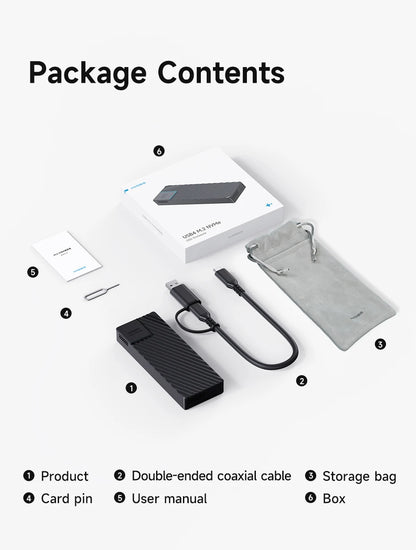 Hagibis USB 4.0 40Gbps M.2 NVMe SSD Enclosure – Compatible with Thunderbolt 4/3 & USB 3.2/3.1/3.0 External Hard Drive Case