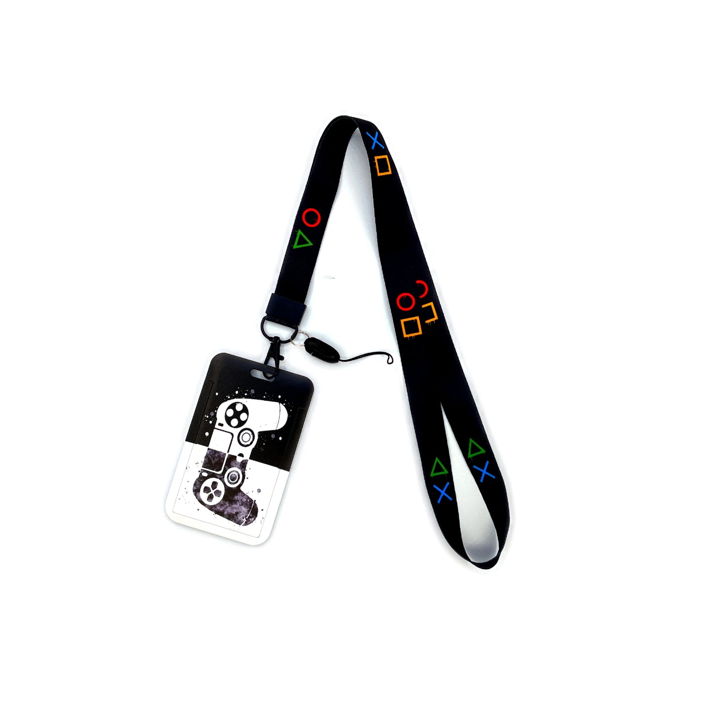 Vintage Tape ID Card Holder with Hanging Rope – Mobile Phone & Chest Card Lanyard