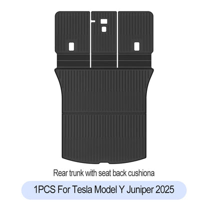 Tesla Model Y Juniper 2025+ TPE Floor Mats Set – Premium All-Weather Cargo & Trunk Liner, Wear-Resistant Car Interior Foot Protection Mats