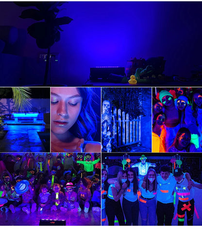 395nm-400nm LED UV Floodlight — 50W/100W 220V Waterproof Ultraviolet Stage Blacklight for Disco & Party
