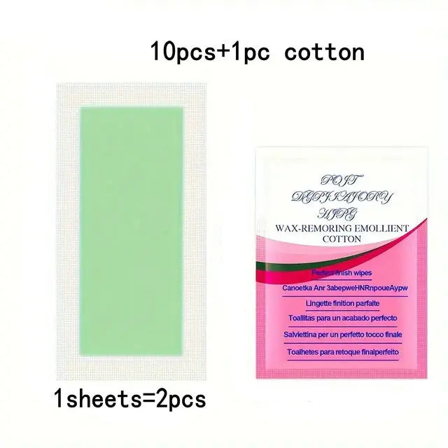 10-50PCS Depilatory Wax Strips – Cold Wax Paper for Hair Removal on Face, Neck, Arms & Legs, Beauty Tools