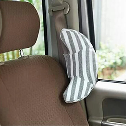 Children's Car Pillow – Neck & Headrest Cushion for Baby Car Seat Belts, Kids Shoulder Safety Strap & Support Headband