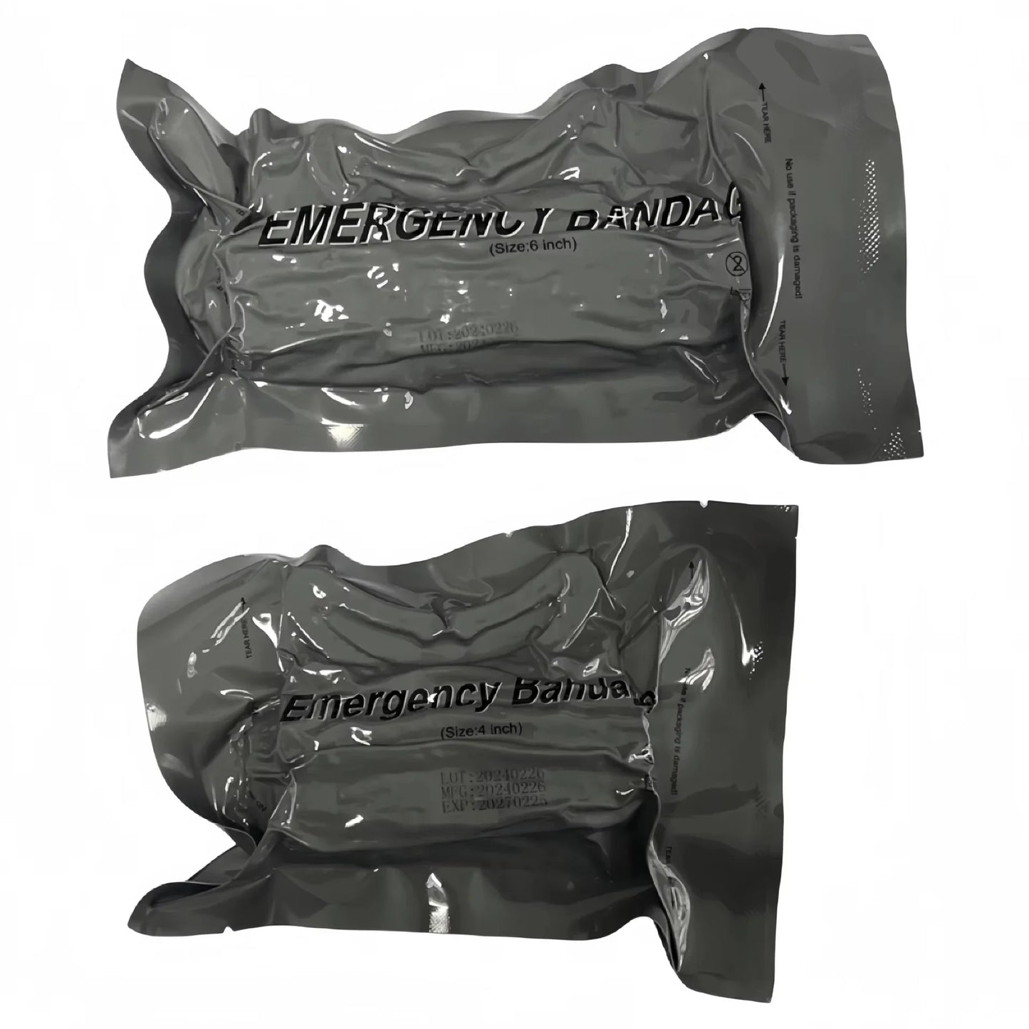 Medical Trauma Kit with Israeli Bandage – 4/6 Inch Emergency First Aid for Camping & Hiking