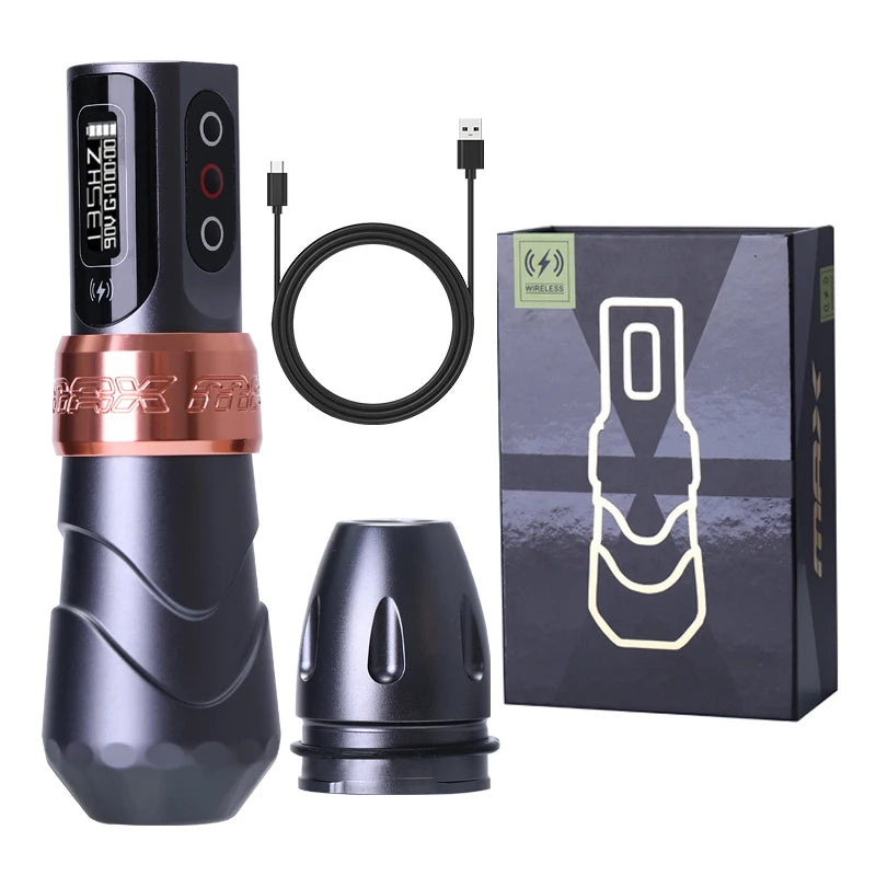 YILONG MAX Tattoo Machine Cartridge Pen – 2400mAh Coreless Motor Lithium Battery Pen Kit for Tattoo Artists