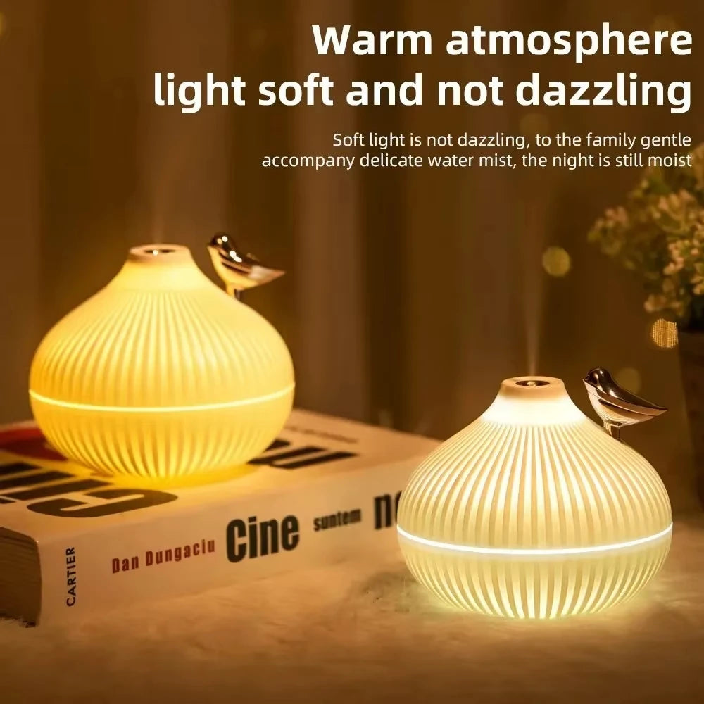 Creative Onion-Shaped Humidifier – Quiet Sleep Night Light, USB Air Humidifier for Desktop, Office & Air-Conditioning Rooms