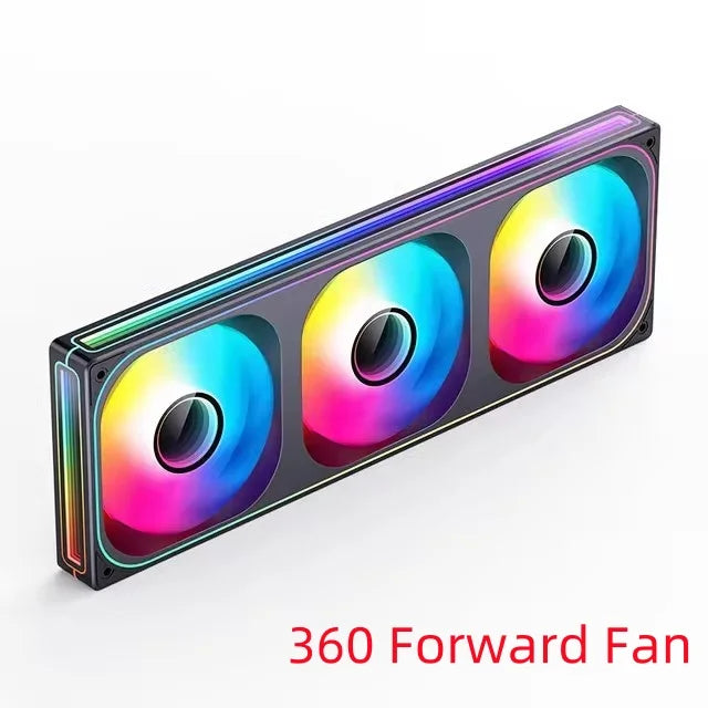 JONSBO ZB-120/240/360 ARGB Computer Case Fan — 12cm 5V 120mm PWM Water-Cooled Fan Kit with Forward/Reverse Rotation