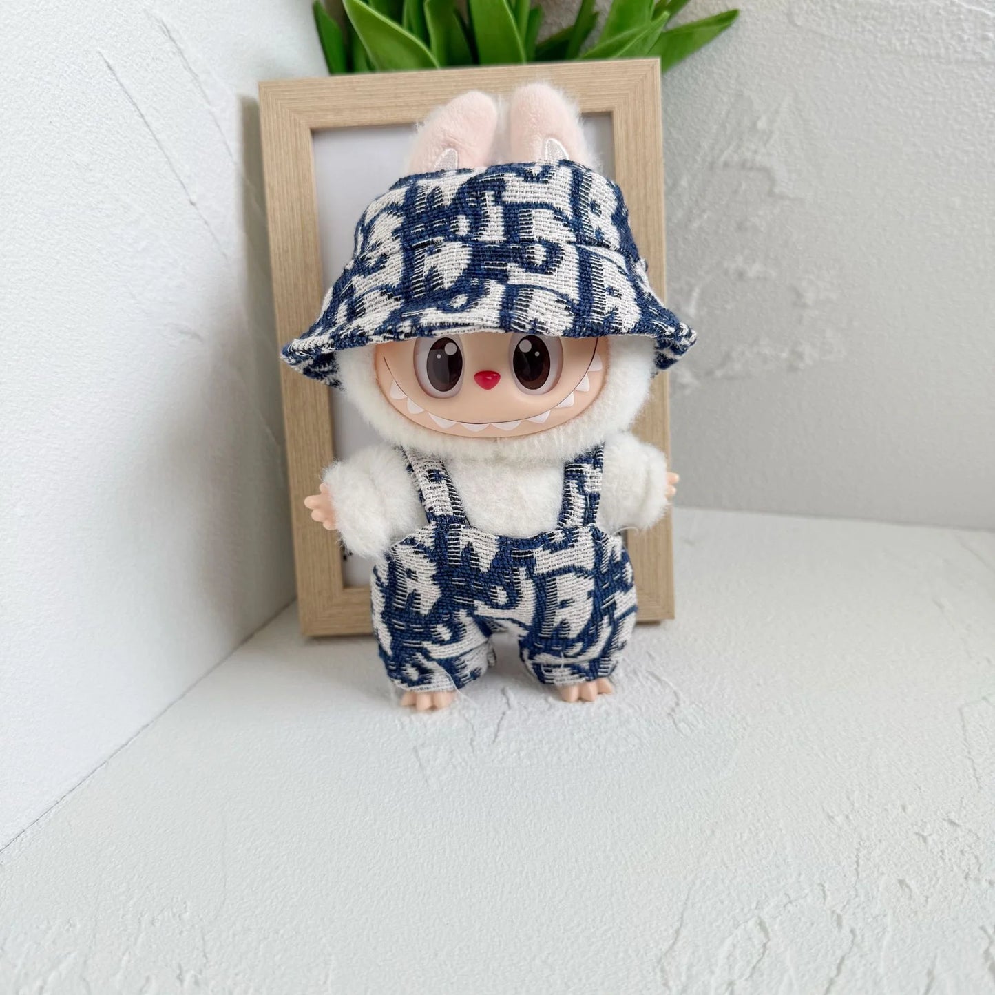 17cm Mini Plush Doll Clothes Outfit – V1 V2 V3 Labubu Strap Skirt Accessories for Kids Gifts