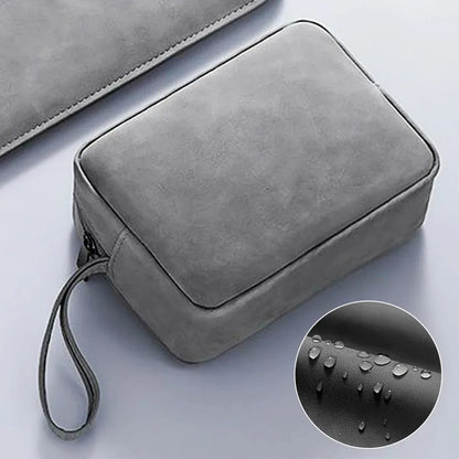 Waterproof Portable Electronics Storage Bag - Grease-Resistant Organizer for iPhone, Earphones, Power Banks, Cables and Chargers