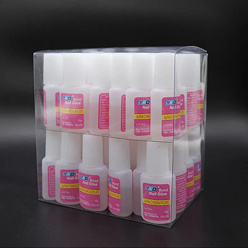10g Fast Drying Nail Glue - Adhesive for False Nails, Glitter, Acrylic, Rhinestone Decoration, and Nail Extensions