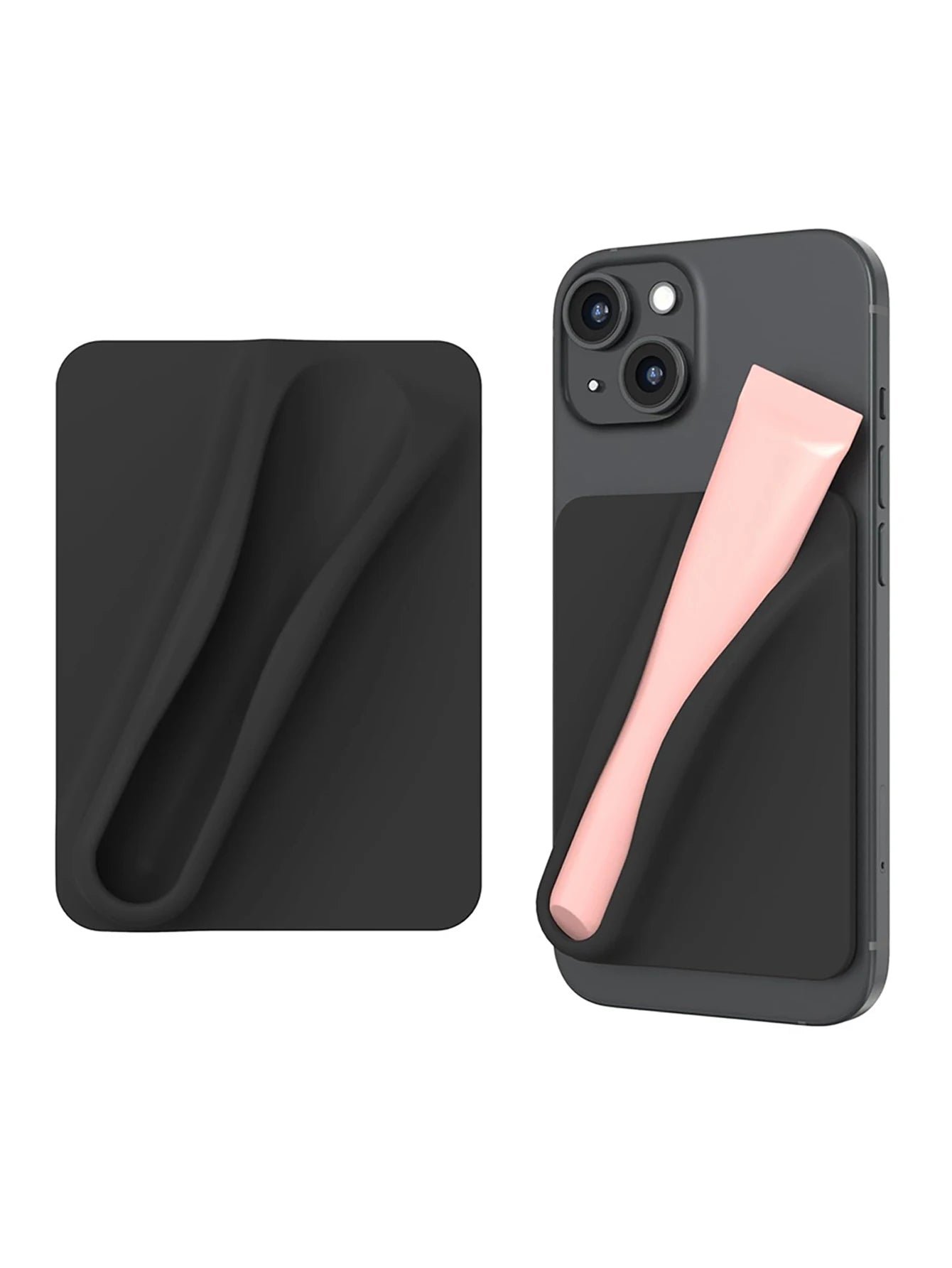 Silicone Lipstick Phone Holder - Portable Lip Gloss Organizer Attachment for Smartphones, Cute Birthday Gift for Women