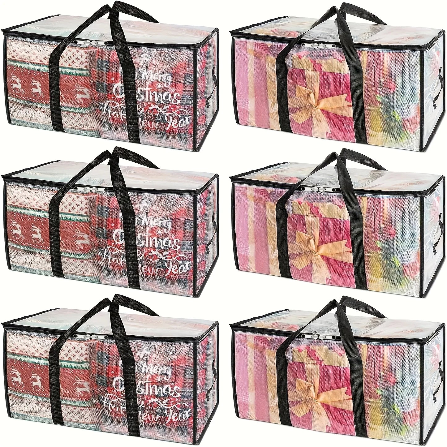 Large Transparent Storage Bag - Extra Capacity Clothes, Blanket and Moving Organizer